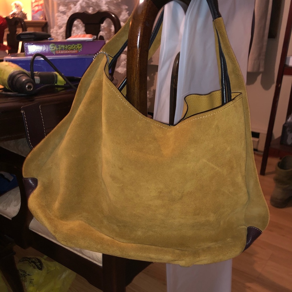 Official coach suede bag very large